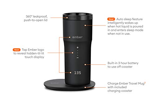 Ember Temperature Control Travel Mug, Battery-Powered