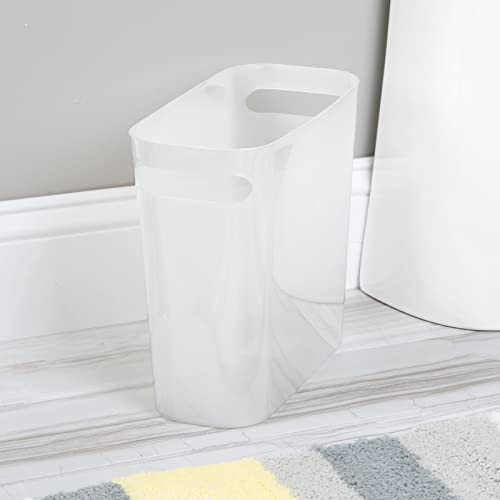 mDesign Plastic Small Trash Can, Wastebasket