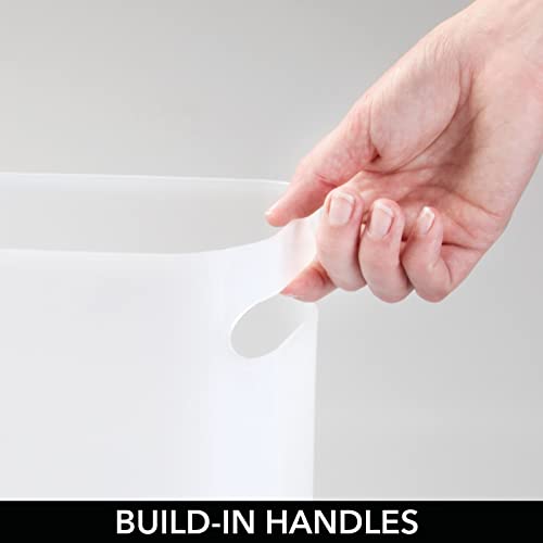 mDesign Plastic Small Trash Can, Wastebasket