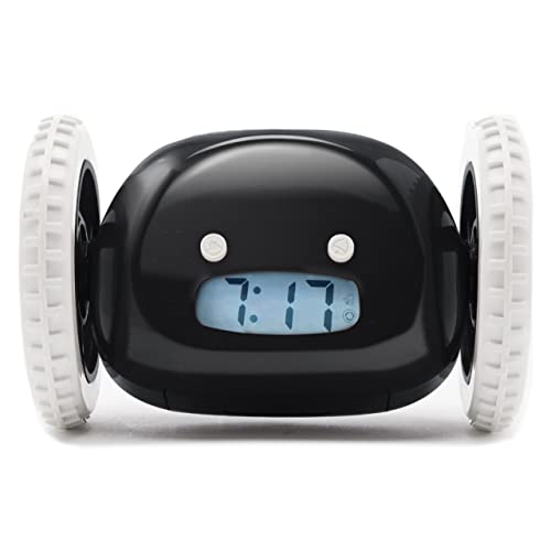 Alarm Clock on Wheels - Rolls Away to Wake Heavy Sleepers