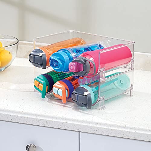mDesign Plastic Stackable Water Bottle Holder