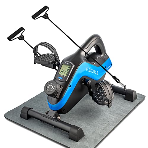 Under Desk Bike Pedal Exerciser, Arm and Leg Mini Exercise Bike