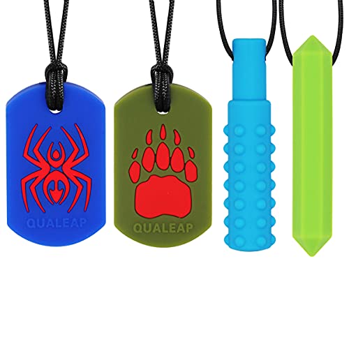 Silicone Chew Necklace for Kids - Chew Pendant Jewelry