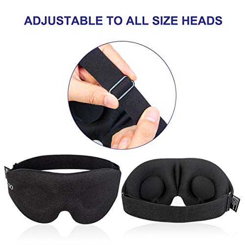 Sleep Eye Mask with 3D Contouring for Comfort