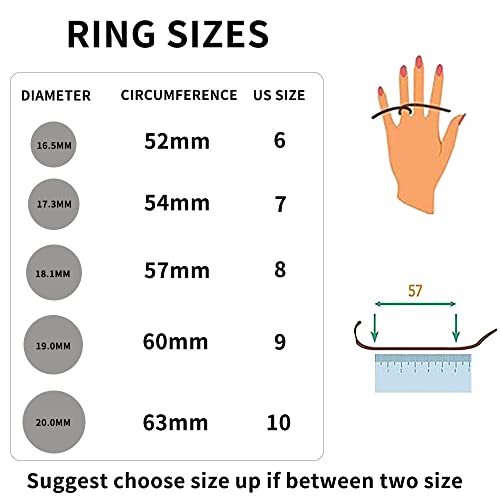 Fidget Rings for Anxiety 8 Stainless Steel Spinner Rings