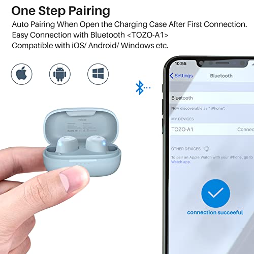 TOZO Lightweight Waterproof Mini Earbuds