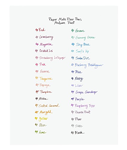 Paper Mate Flair Felt Tip Pens, Medium Point (0.7mm)