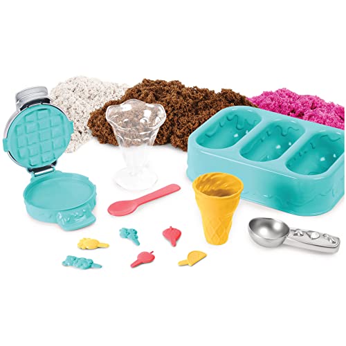 Kinetic Sand Scents, Ice Cream Treats Playset with Scented Play Sand