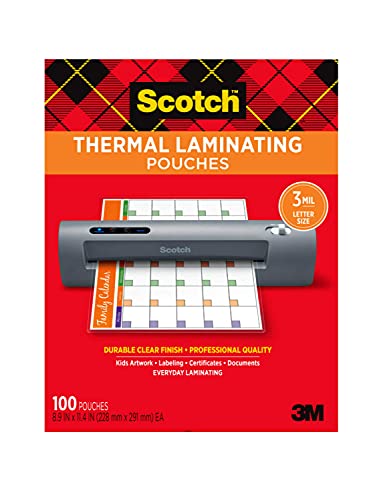 Scotch Thermal Laminator and Laminating Pouch Bundle