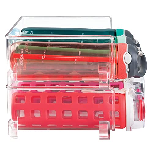mDesign Plastic Stackable Water Bottle Holder