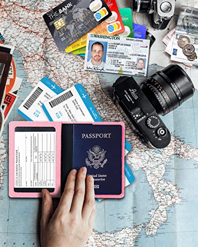 Passport Holder and Vaccine Card Holder Combo Keeps Important Documents Together