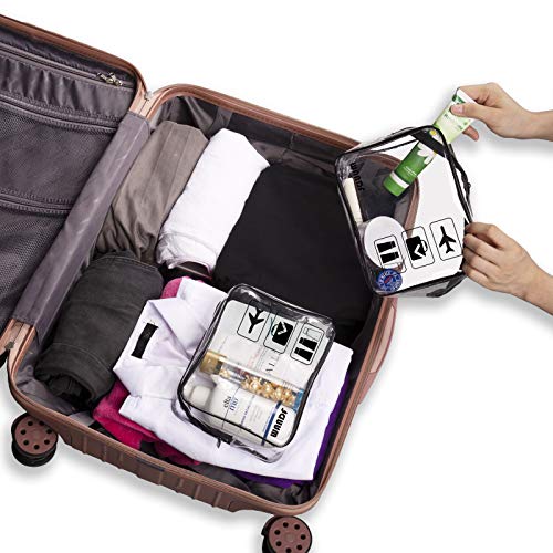 TSA Approved Clear Travel Toiletry Bags Let You Easily Find All Your “Stuff”