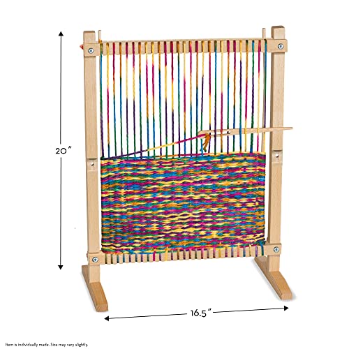Melissa & Doug Wooden Multi-Craft XL Weaving Loom