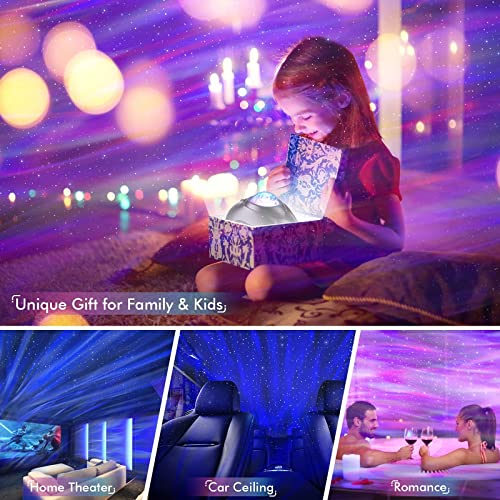 Star Galaxy Projector for Bedroom, Bluetooth Speaker and White Noise