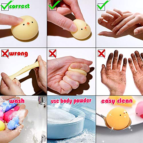 Mochi Squishy Toys, Kawaii Squishies Squeeze Toys, Stress Relief