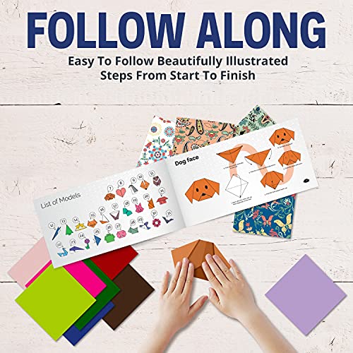 Origami Paper Kit - 300 Sheets, 50 Traditional Japanese Patterns