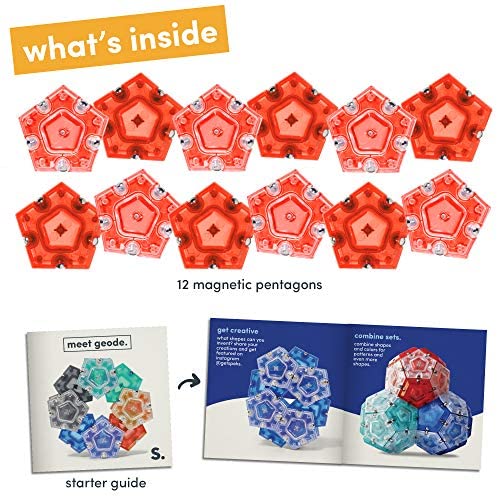 Speks Geode Magnetic Fidget Sphere - Pentagons