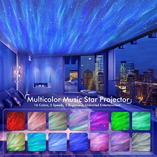 Star Galaxy Projector for Bedroom, Bluetooth Speaker and White Noise