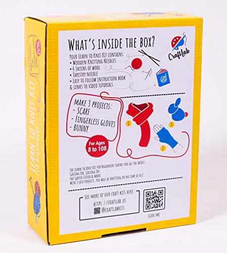 Knitting Kit for Beginners, Includes All Knitting Supplies