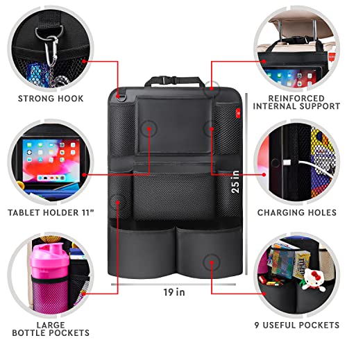 Backseat Car Organizer Corrals all of the “Stuff” You Need for Road Trips and More