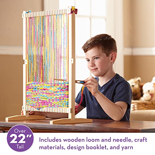 Melissa & Doug Wooden Multi-Craft XL Weaving Loom