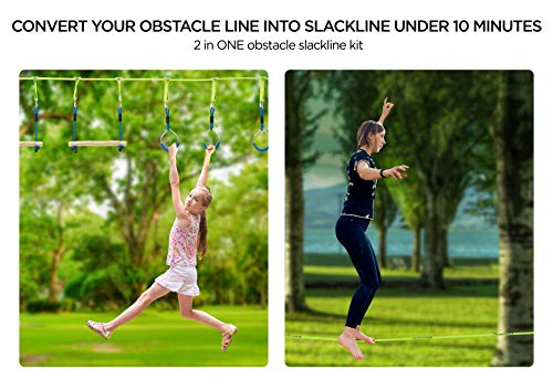 Obstacle Course for Kids | Ninja Warrior Slackline Kit