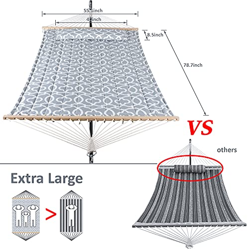 Extra Large Double Hammock with Stand