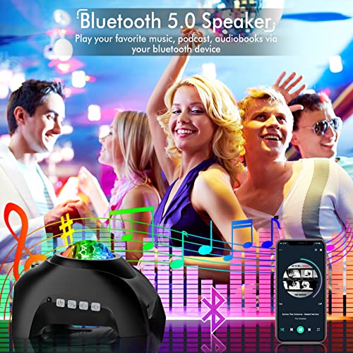 Star Galaxy Projector for Bedroom, Bluetooth Speaker and White Noise