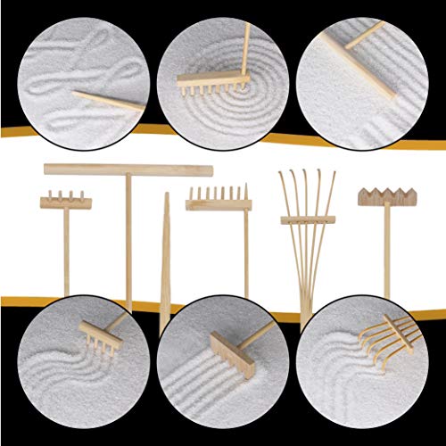 Zen Garden Kit - Beautiful Japanese Mini Rock Garden Gift Set