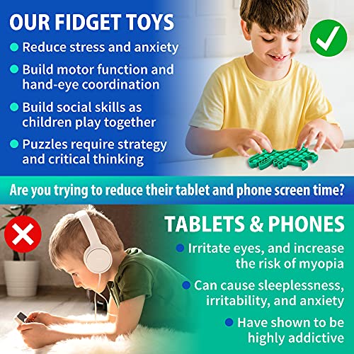 Fidget Toys, Party Favors, Bulk Sensory Toy Pack for Kids, Pop Its
