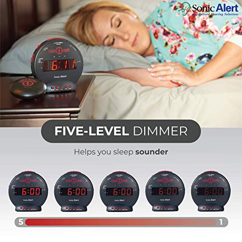 Sonic Bomb Extra Loud Alarm Clock with Vibrating Bed Shaker