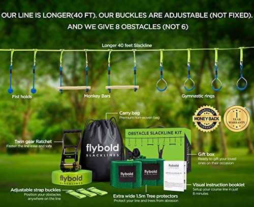 Obstacle Course for Kids | Ninja Warrior Slackline Kit
