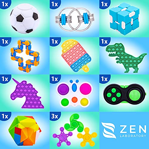Fidget Toys, Party Favors, Bulk Sensory Toy Pack for Kids, Pop Its