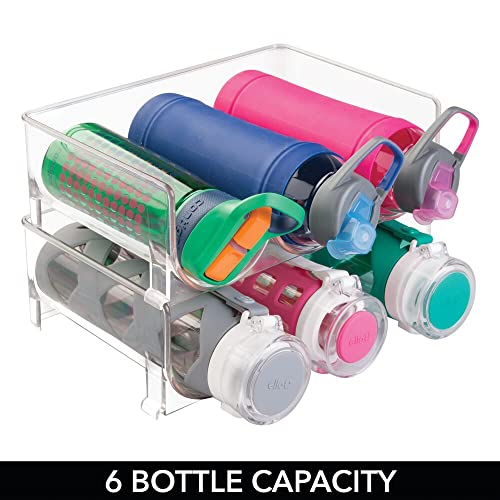 mDesign Plastic Stackable Water Bottle Holder