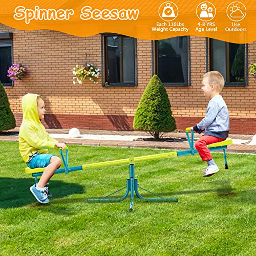 Sit and Spin Teeter Totter, Kids Outdoor Playground Equipment