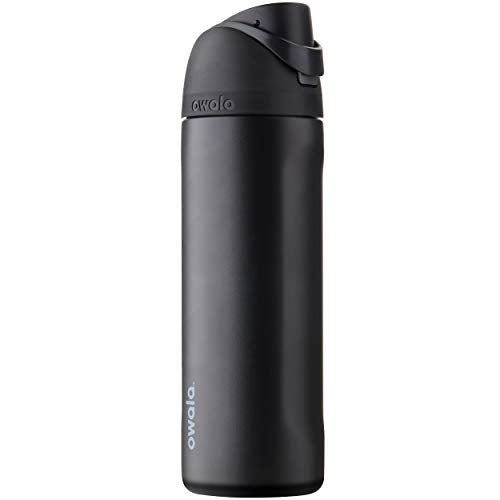 Owala Flip Insulated Stainless Steel Water Bottle with Straw for Sports and  Travel, BPA-Free, 24-Ounce, Very, Very Dark