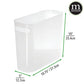 mDesign Plastic Small Trash Can, Wastebasket