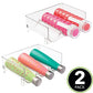 mDesign Plastic Stackable Water Bottle Holder