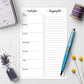 Magnetic Meal Planning Pad - Grocery List for Fridge
