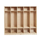 5 Section School Coat Locker, Backpack and Cubby Storage Organizer
