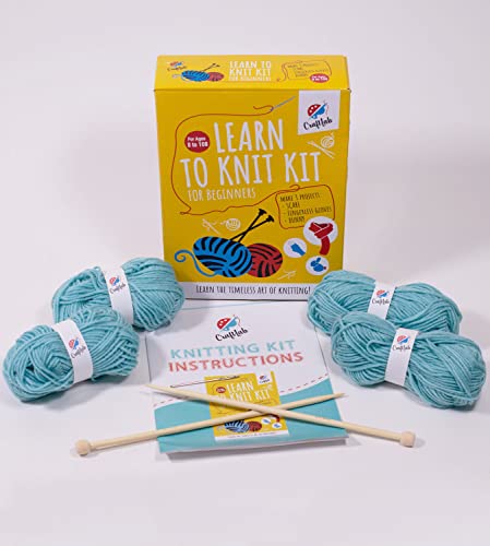 Creative Nation Knitting Kit for Beginners - Home By Geneva