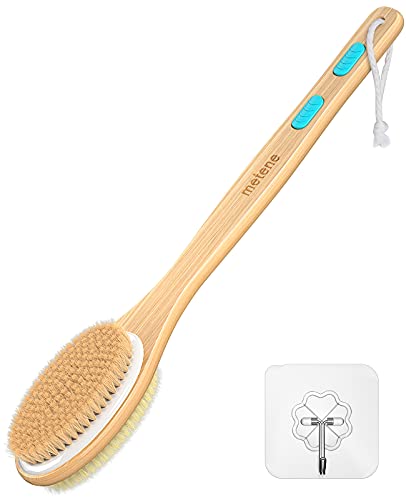 Shower Brush with Soft and Stiff Bristles