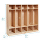 5 Section School Coat Locker, Backpack and Cubby Storage Organizer