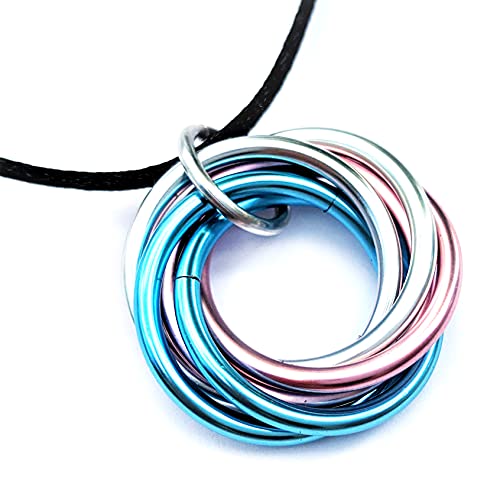Fidget Necklace, Infinity Loop Forever Spiral Jewelry