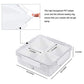 Plastic Divided Serving Tray with Lids for Snacks, Crudités