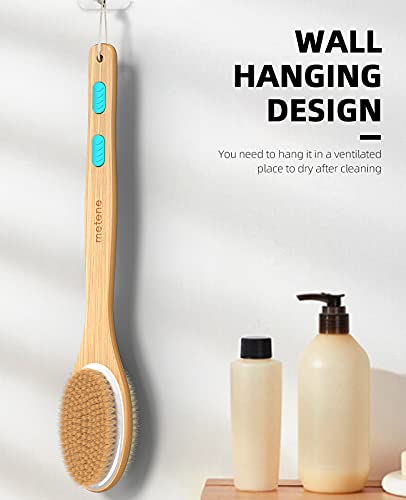 Shower Brush with Soft and Stiff Bristles