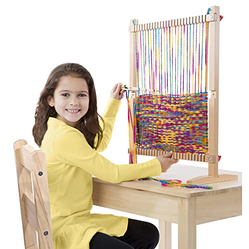 Melissa & Doug Wooden Multi-Craft XL Weaving Loom