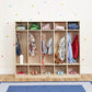5 Section School Coat Locker, Backpack and Cubby Storage Organizer