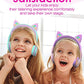Kids Headphones with LED Light Up Cat Ears