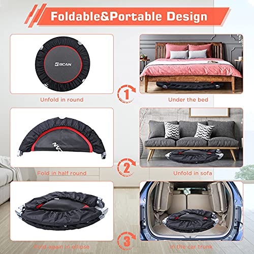 Foldable Mini Trampoline for Adults and Kids